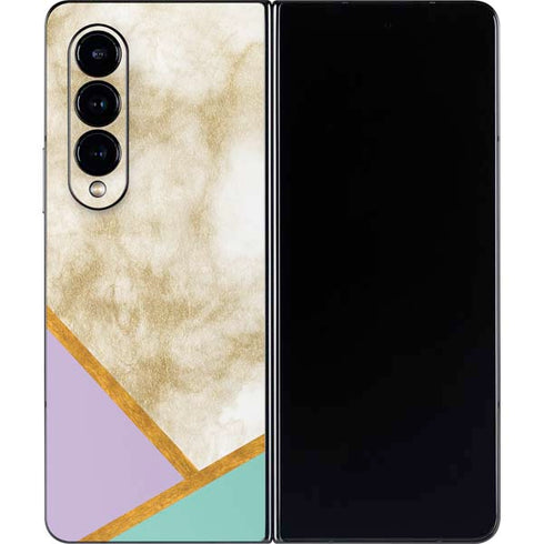 Angled Marble Galaxy Z Fold4 5G Skin